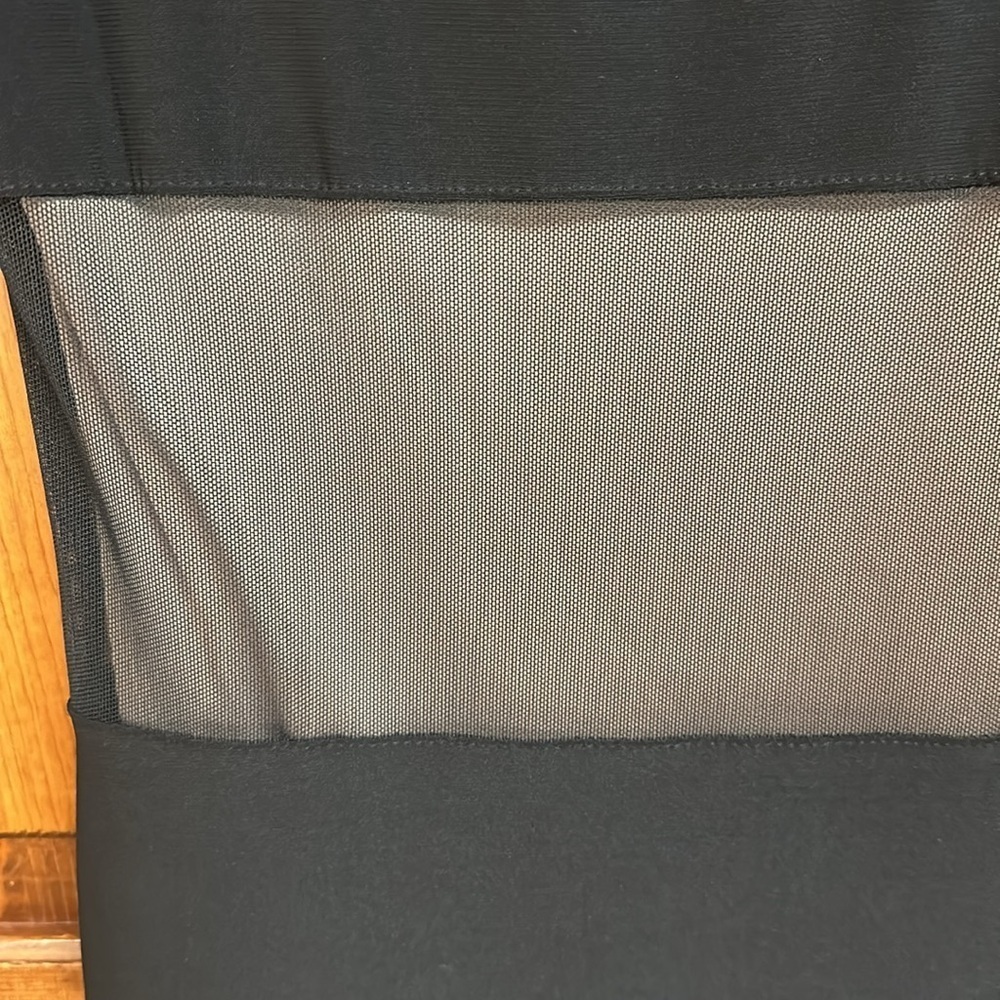 R&M Richards Mesh Lined Panels Swing Hem Cap Sleeve Dressy A-Line Dress S6 EUC - Picture 8 of 11